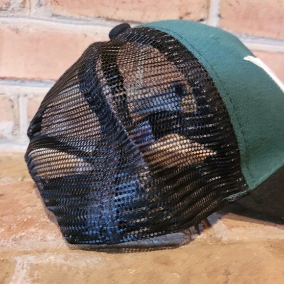 Madison Mallards Minor League Baseball Snapback Logo Trucker Hat Green Black - Picture 6 of 8